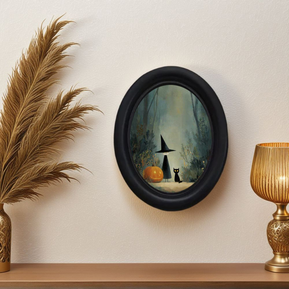Office Furniture Home - Trójwymiarowa, vintage'owa dekoracja ścienna na Halloween