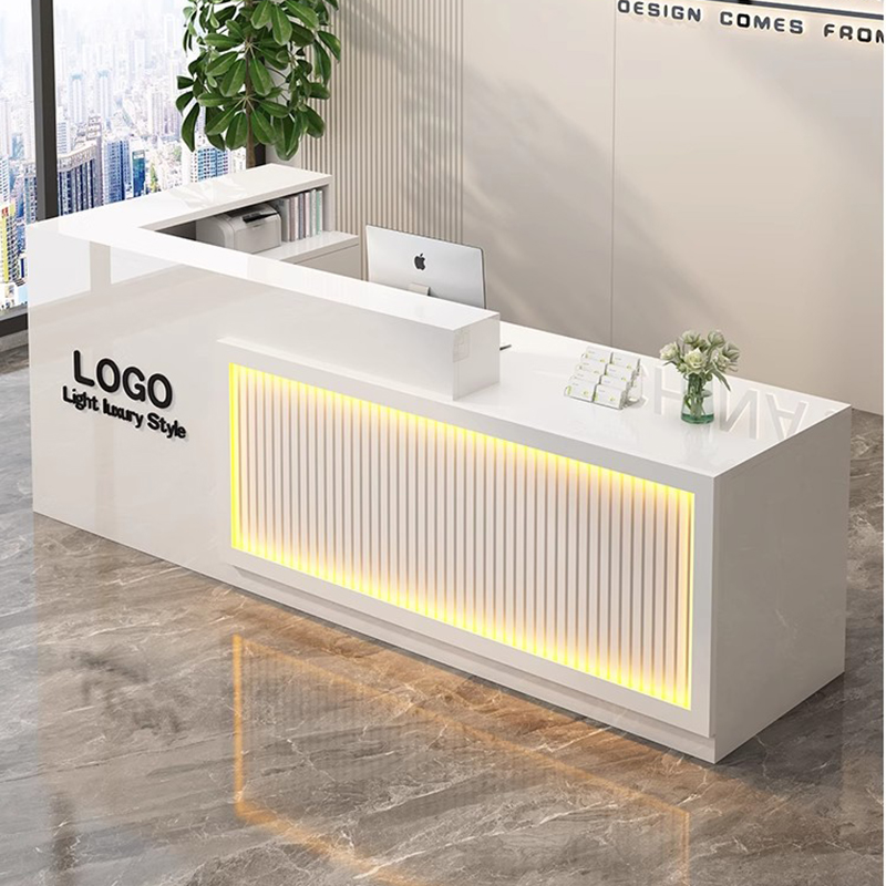 Office Furniture Logo - Luksusowa Prosta Recepcja Biurowa Logo Salon