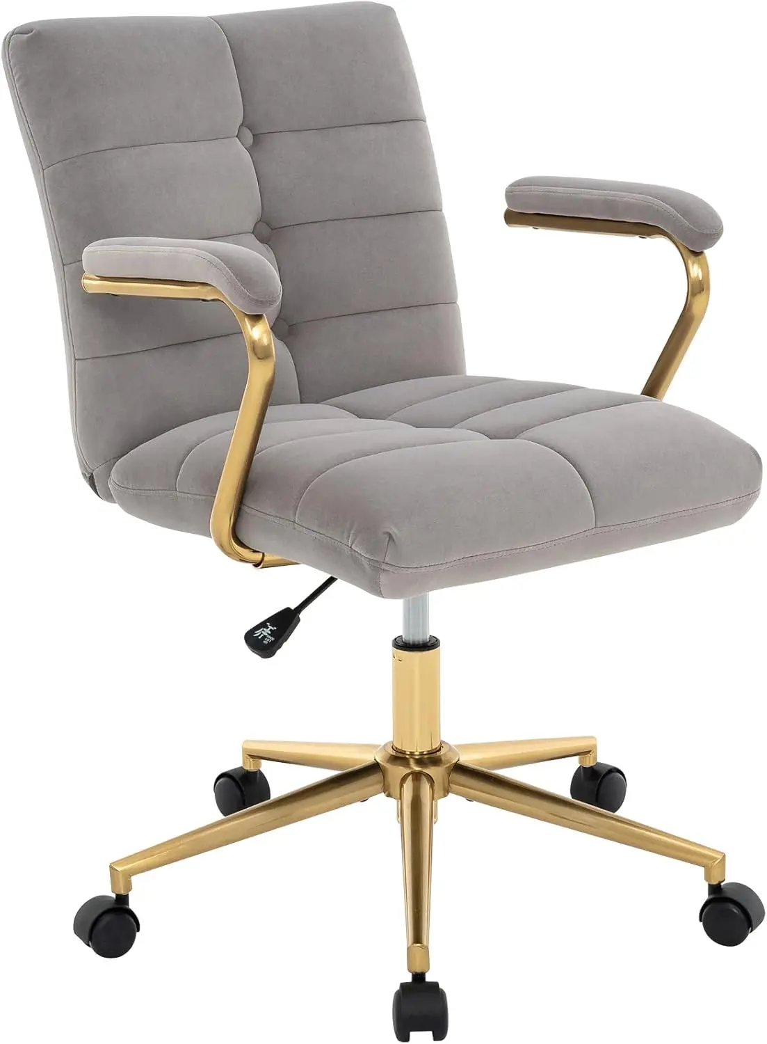 Task Chair Mid Back - Krzesło biurowe do domu z aksamitu,