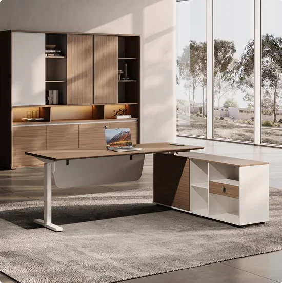 Nowoczesne, proste biurko dla  – Office Furniture Logo recenzja i cena
