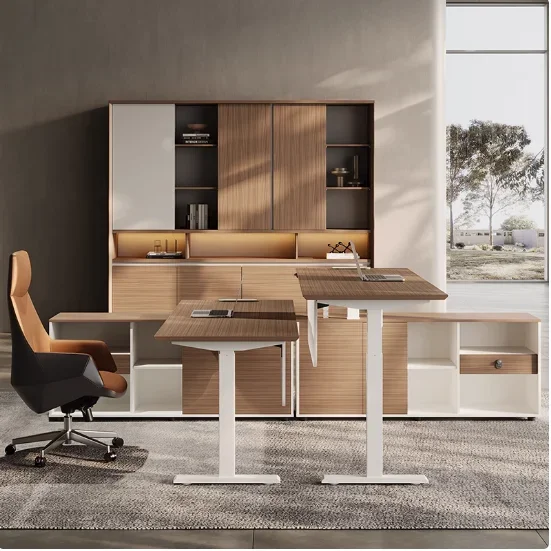 Nowoczesne, proste biurko dla  – Office Furniture Logo recenzja i cena