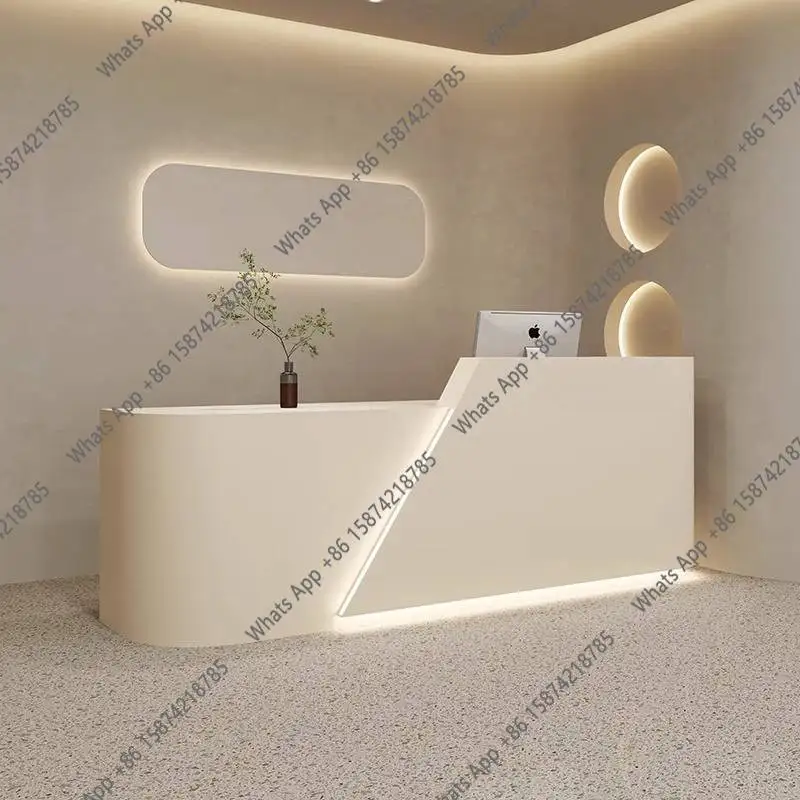 Białe biurka recepcyjne DC MT  – Office Furniture Logo recenzja i cena