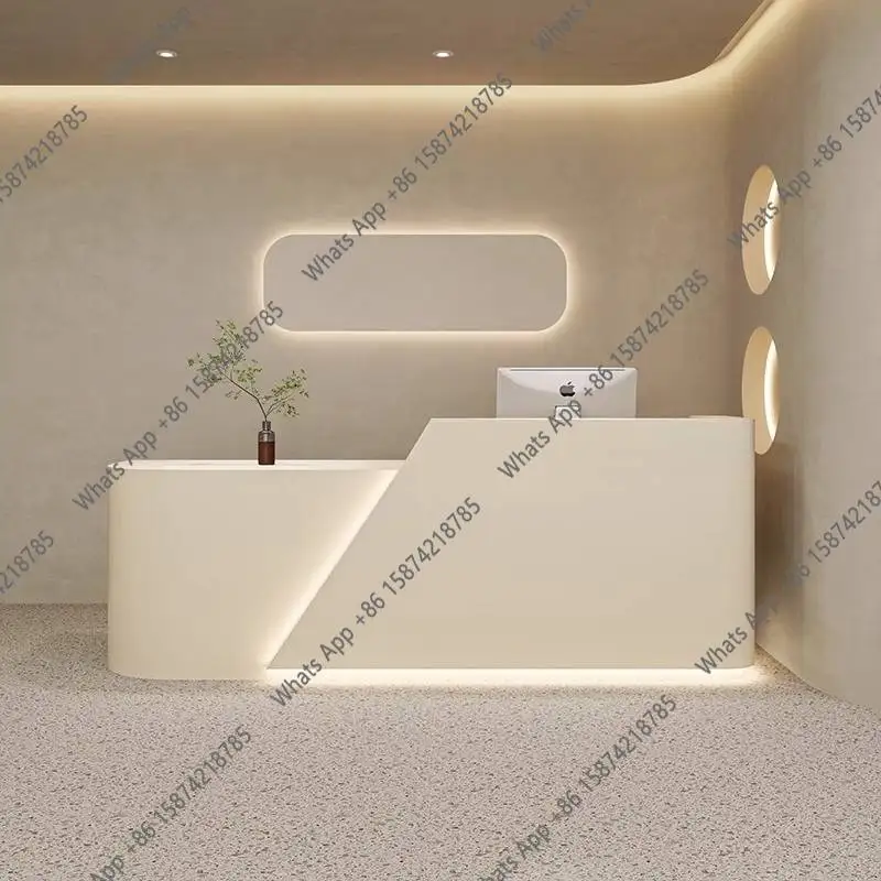 Białe biurka recepcyjne DC MT  – Office Furniture Logo recenzja i cena
