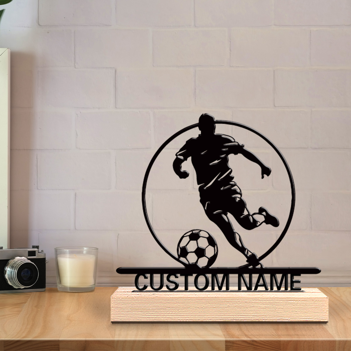 Metalowa statuetka piłkarza z  – Office Furniture Home recenzja i cena