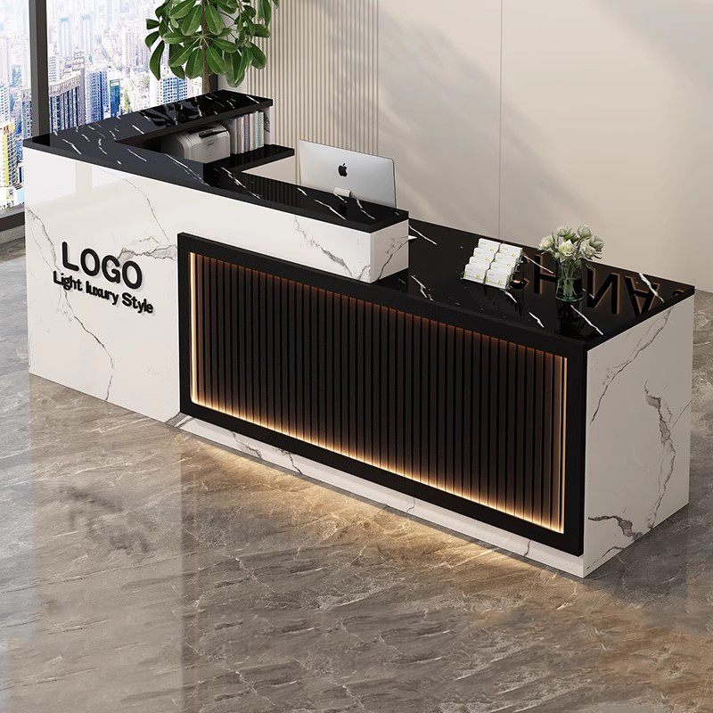 Luksusowa Prosta Recepcja Biur – Office Furniture Logo recenzja i cena