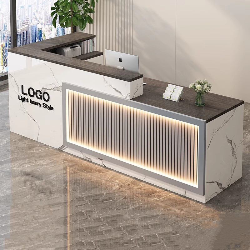 Luksusowa Prosta Recepcja Biur – Office Furniture Logo recenzja i cena